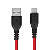 オウルテック Type-Cケーブル 1.5ｍ 断線に強い 急速充電 3A データ転送 480Mbps やわらか ケーブルバンド付き Type-A to Type-Cケーブル ブラックレッド OWL-CBA4CA15-BKRE