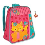 Stephen Joseph Fox Backpack with Flower Zipper Pull - Girls Backpacks [並行輸入品]