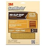 3M SandBlaster Between Coats Sandpaper 320-Grit 9-Inch by 11-Inch [並行輸入品]