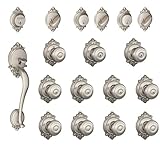 Schlage f600-brk-geo Brookshire Complete家ドアハードウェアパッケージwith Georgi、 F600BRK619GEO