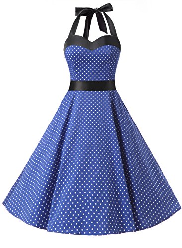 ドレステル 結婚式ミディワンピース ホルターネック ベルト付き レディーズ ロイヤルブルー 小柄 ドット Xsサイズ 武士代购 Samurai Buyer 為您代購 轉運日本商品 將日本商品寄至您海外家中