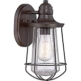 Quoizel MRE8406WT Marine with Western Bronze Finish and Small Wall Lantern Brown [並行輸入品]