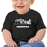 ファッション 子供 ゲーム アンダーテイル カートゥーン 丸首シャツ タイツ Black Size 6 M