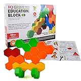 六角形つみき キューブ ブロック 積み木 - Happytime JTB17026 48pcs パズル キッズ用 おもちゃ 知育玩具