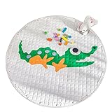 PANCY おもちゃ 収納袋 プレイマット 外遊び 片付け マット 防水 厚め 滑り止め かわいい 動物柄 正規品 140cm (ワニ)