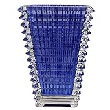 バカラ Baccarat アイ EYE スクエア ベース 花瓶 ブルー S 20cm 2811104 [並行輸入品]