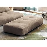 ベッドにもなるリクライニングフロアソファー　　ベージュ　スツール