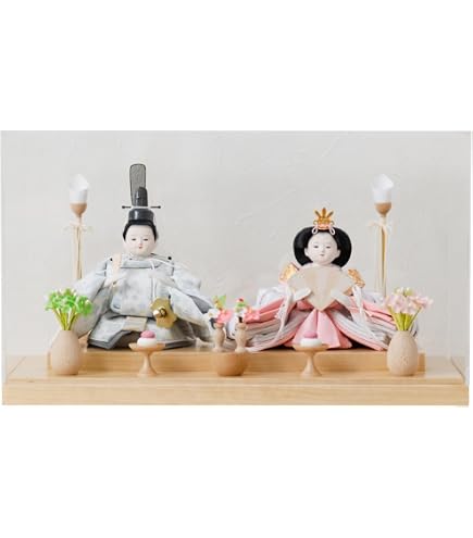 Amazon | 市松人形 齊藤公司作 江戸木目込み ミニ松 820859 口閉じ