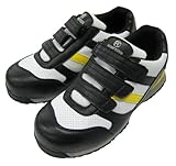 ミタニ 安全靴 ファンクション ホワイト&ブラック  イエロー  FC-013 (26.0cm)