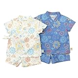 Piccolo (ピッコロ ) 甚平スーツ (80～90cm) キムラタンの子供服 (34212-172) ネイビーブルー 80