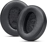 GEVO イヤーパッド イヤークッション 交換パッド HD4.50 HD4.50BT HD4.50BTNC HD4.50SE HD4.40BT HD4.30G HD4.20S HD458BT HD450 HD450BT HD400S HD350BT 用 ヘッドホン ソフトレザー 高密度メモリーフォーム ノイズアイソレーション 遮音 (アップグレード ブラック)