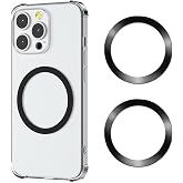 Magsafe Ring, Magnetic Ring, 2 Stickers, Thin, Magnetic Enhancement, Magnetic Ring, Compatible with Wireless Charging, Metal 
