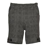 メンズクラブミニ【MEN'SCLUBMINI】すそがダブル風のサイドボタンハーフパンツ80cm:90cm:95cm (90cm, グレー)