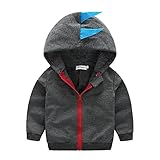 AmazingDeal 子供服 男の子 女の子 長袖 パーカー 春秋冬 綿製品 衣装 (80, ダックグレー)
