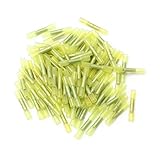 Etopars 50 X Yellow Heat Shrink Butt Wire Electrical Crimp Terminal Connector Cable Kit 10-12 AWG Ga