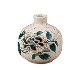 マルヨネ 九谷焼 花器・花瓶 3号一輪生・黄牡丹 K4-1252