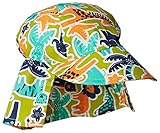Flap Happy Baby Boys' Cotton Poplin Hat Zoo Mania Medium [並行輸入品]