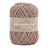 プレミアムリネン かぎ針編み 毛糸 リネン78％コットン18％ 70g 120m
