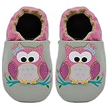 Kimi + Kai Kids Soft Sole Leather Crib Bootie Shoes - 12-18 Months