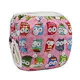 Tangda Baby Infant Adjustable 3 Size Reusable Swimming Nappy Diaper Pants Washable Nappies Owl by TA