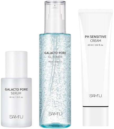 Amazon.co.jp: SAM'U サミュ 3種 フェイスケア スキンケア セット 保湿