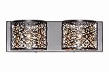 et2 e21315 – 10 / BUL 2ライト5 " Wide VanityライトIncaコレクションから、 15.75-Inch by 5-Inch E21315-10BZ-BUL 1