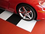 IncstoresコインFlexガレージとショップ多目的フローリングタイル20.5 " x20.5 " 8タイルパックCovers 23.35 Sqft CoinFlex8Pack