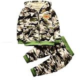 Tovadoo 子供服 ベビー服 男の子 トップス+ズボン コート 秋冬 長袖 暖かい 迷彩柄 イギリス国旗柄 兄弟揃い 保育園 旅行 プレゼント