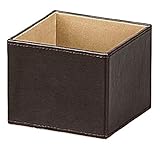 大橋新治商店 フラワーアレンジメントにも フェイクレザーベース M・ブラウン 13×13×10cm 51-203