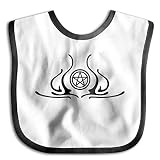 Pentagram Five Star githic Goth Pagan魔女ウィッカWitchcraft Magicコットン幼児子供用調節可能な男の子女の子ベビーエプロンドレスエプロンドレスbaby