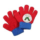 【３～４歳用】はらぺこあおむし子ども用手袋【キッズ】 レッド