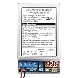 DROK® DC直流電流80W　車の促進降圧式交換電圧　安定な調整器　5A 3.3V-30Vから0.5V-33Vまで LEDでボルトを表示　安定な変圧器　調整可能な輸出