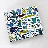 Baby's First Book in Blue Zoo Cover Option by Rag and Bone Bindery