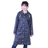 ママレインコート レインママコート ママ レインコート 抱っこしたまま着られる 雨 梅雨 赤ちゃん 妊娠期 自転車 抱っこ紐 ダッカ―付き 急な雨も安心 収納袋付き 巾着袋 便利 可愛い (ネイビー)