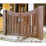 ウッド門扉 L-1型0812柱仕様 両開きセット