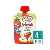 リンゴ＆梨果実袋80グラム (Cow & Gate) (x 6) - Cow & Gate Apple & Pear Fruit Pouch 80g (Pack of 6) [並行輸入品]