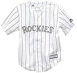 Colorado RockiesホームピンストライプクールベースInfant MLBジャージ