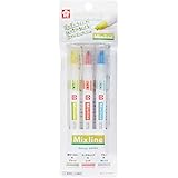 サクラクレパス 蛍光ペン Mixline ミックスライン 3色 セット ジューシーカラー VUK-T3A