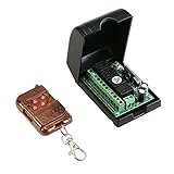 walmeckワイヤレスリモートコントロールスイッチスマートホーム433 MHz RF DC 12 V 4 CHリレー受信機送信機