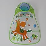 和福　スタイビブ　食事用　防水　一枚 (Happy horse)