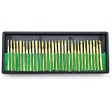 SNHUATONG 30pcs 3mmロータリーバー シャンク Ti-ダイヤモンド ロータリーバーズビット チタンコーティング ダイヤモンド ロータリーバードリルビット 電動工具セットアクセサリー