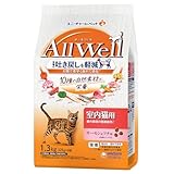 [10種の自然素材と栄養] All Well(オールウェル) キャットフード ドライ [室内猫用] サーモン・ツナ味 1.3kg【国産】[吐き戻し軽減]