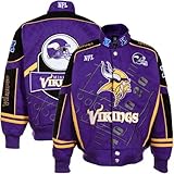NFL Boy 's Minnesota Vikingsスコアボードコットンツイルジャケット( Large 10 – 12 )