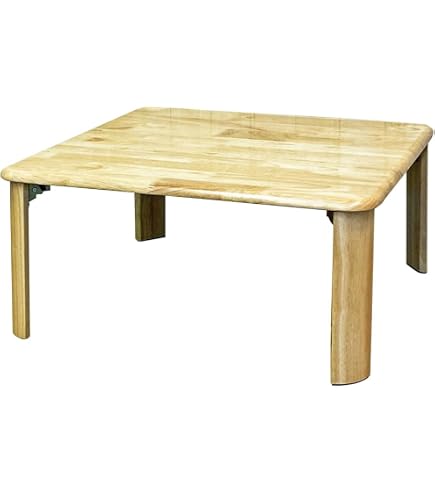 Amazon.co.jp: Zxyler【正方形】折りたたみテーブル 70×70×35cm ロー