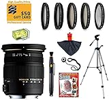 シグマ17 – 50 mm f / 2.8 EX DC HSM FLDラージアパーチャズームレンズwith UV、CPL、FLD、nd4、+ 10マクロフィルターとバンドルfor Sony Alpha a99 , a77 , a65 , a58 , a57 , a55 , a37 , a35 , a33 , a900 , a700 , a580 , a560 , a550 , a390 , a380、a330、a290デジタルSLRカメラ
