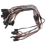 Allytech(TM) 10Pcs 300mm 30cm Male to Female Servo 1 to 2 Y Extension Lead Wire Cable Splitter for K