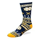 Notre Dame Fighting Irishスーパーファンソックス M ブルー