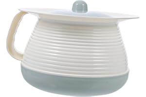 COLLBATH Plastic Urinal Pot with Lid for to Carry Portable Urinal Bucket with Handle for Elderly