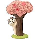 デコレコーポレーション 桜でかくれんぼ猫 ZSA-62790R ピンク 約W5.7×D8×H3.7cm