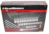GearWrench 80566 3/8-Inch Drive 12 Point SAE Standard and Deep Socket Set, 39-Piece by GearWrench